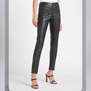 Express high waisted skinny leather pants size 6, NWT